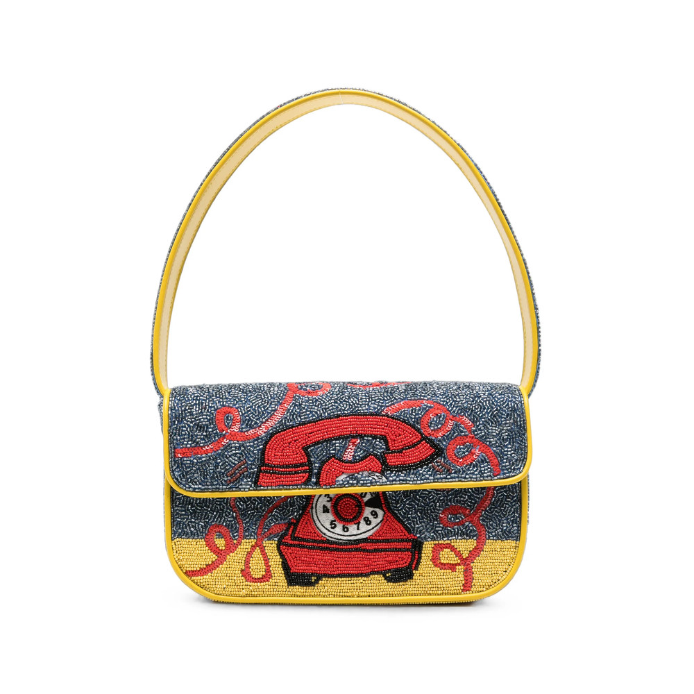 Staud Tommy Hotline Bead-embellished Shoulder Bag