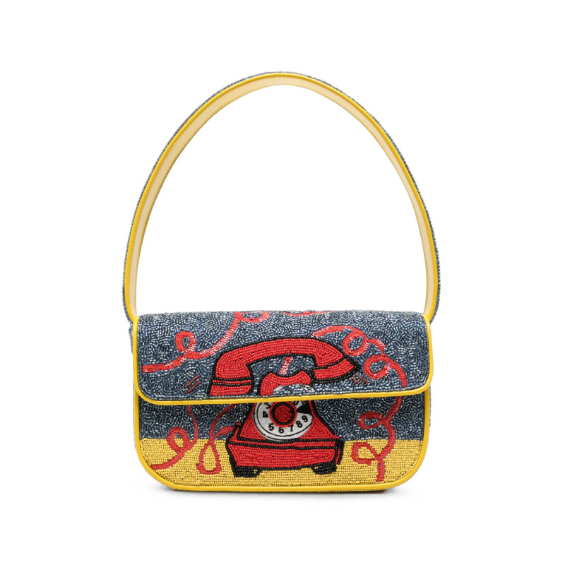 Staud Tommy Hotline Bead-embellished Shoulder Bag