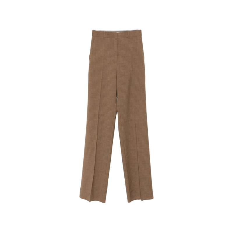 Max Mara Studio Stripe-pattern Straight-leg Trousers