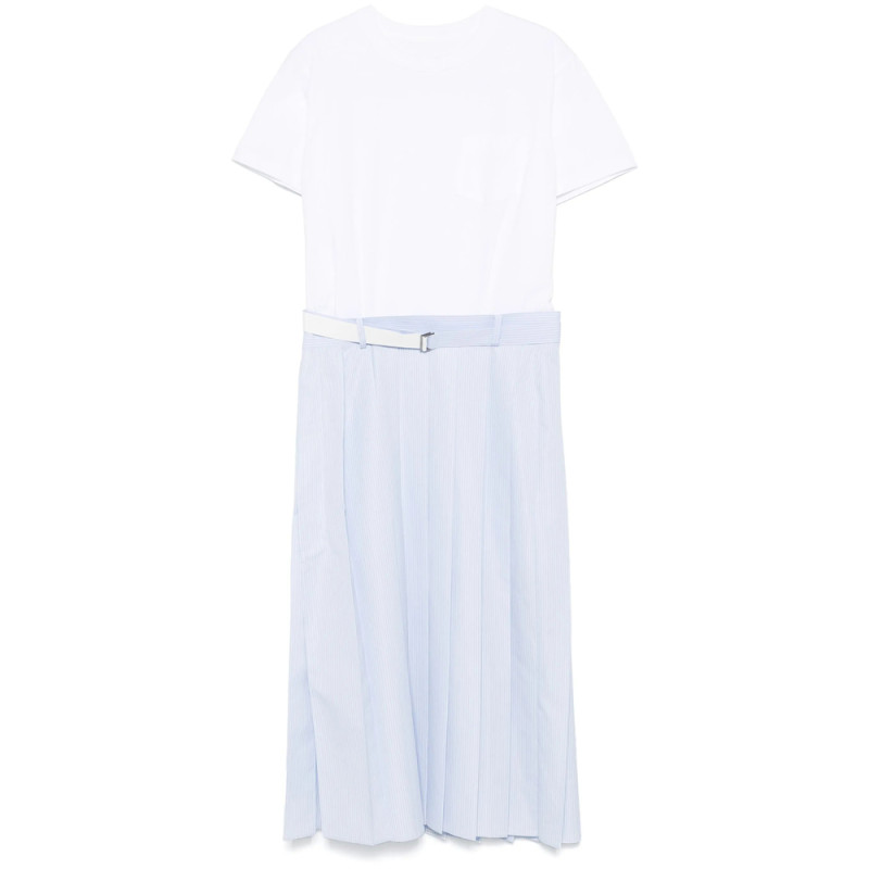 Sacai Pleated Midi Dress