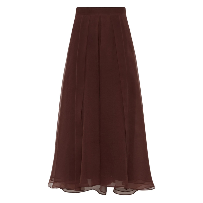 Brunello Cucinelli Silk Maxi Skirt
