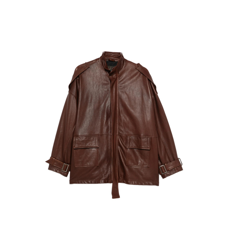 Giorgio Brato Leather Zip-up Jacket