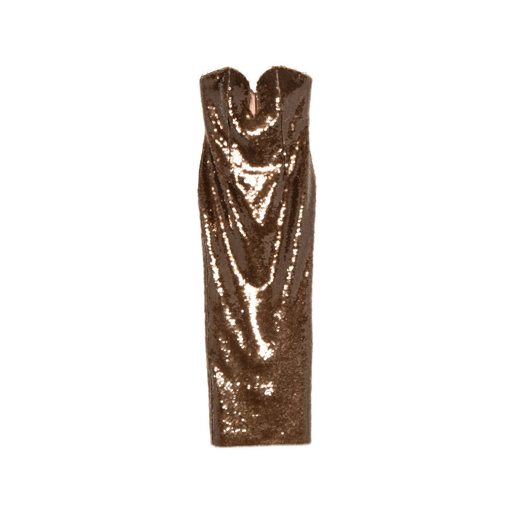 New Arrivals Sequin-embellished Strapless Dress