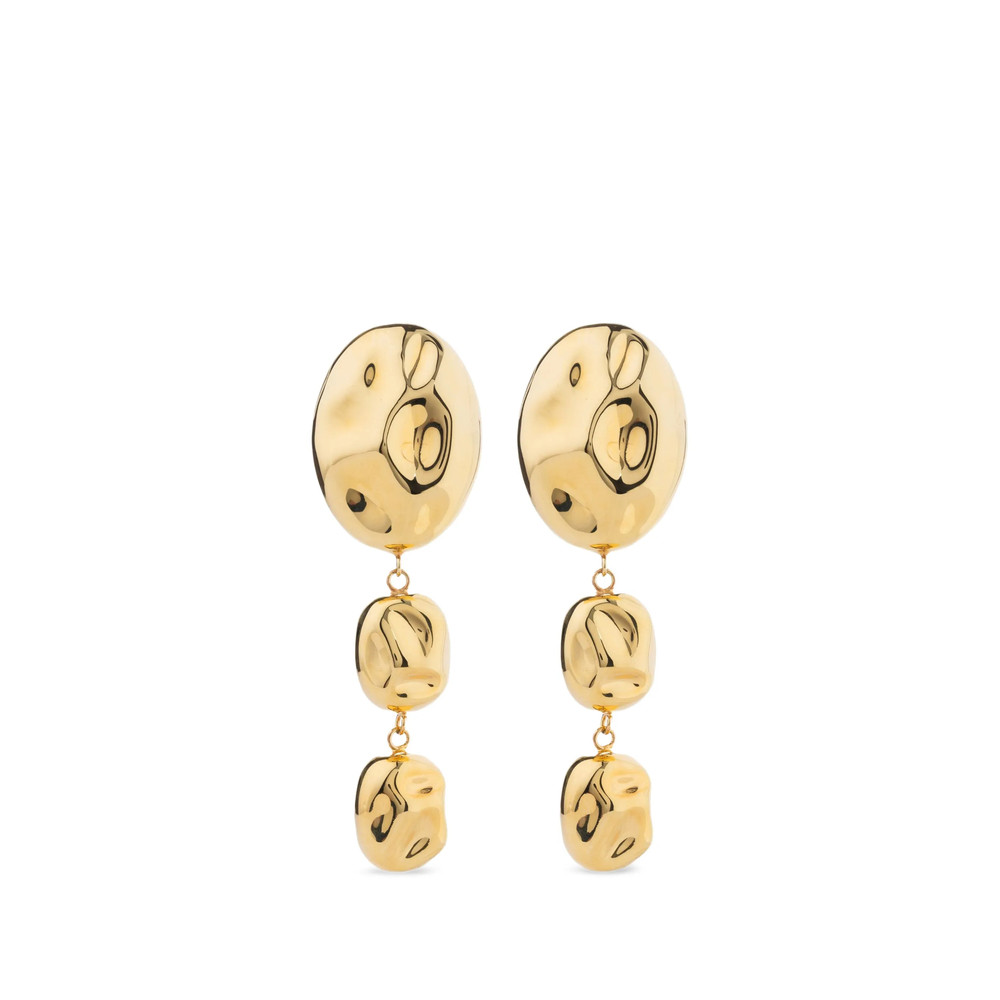 Federica Tosi Hammered-effect Drop Earrings