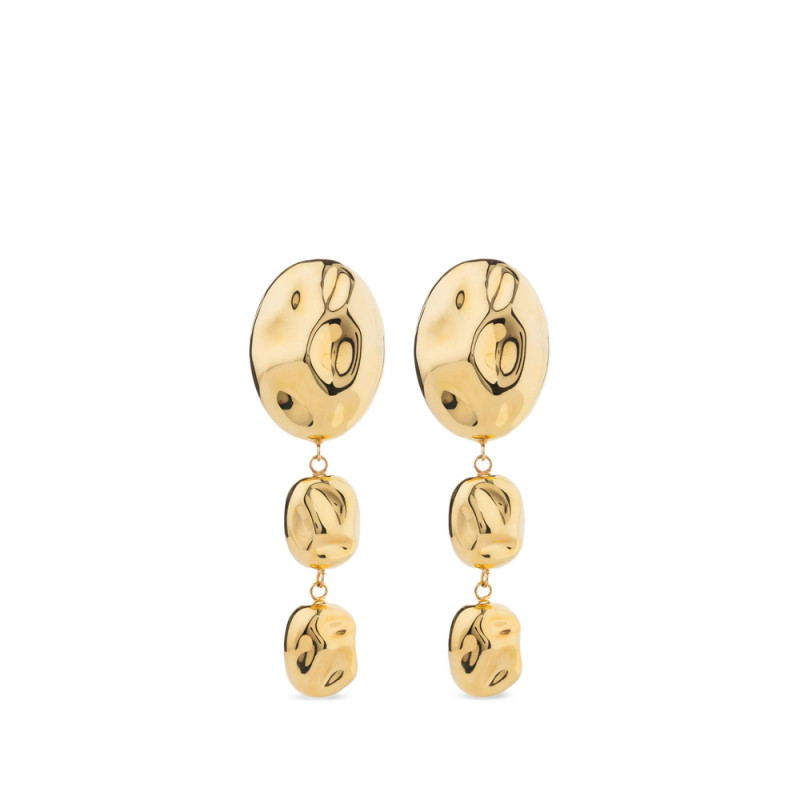 Federica Tosi Hammered-effect Drop Earrings