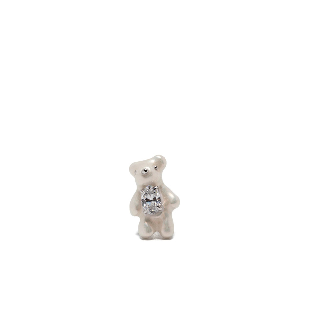 Yvmin Teddy Bear Brass Earrings