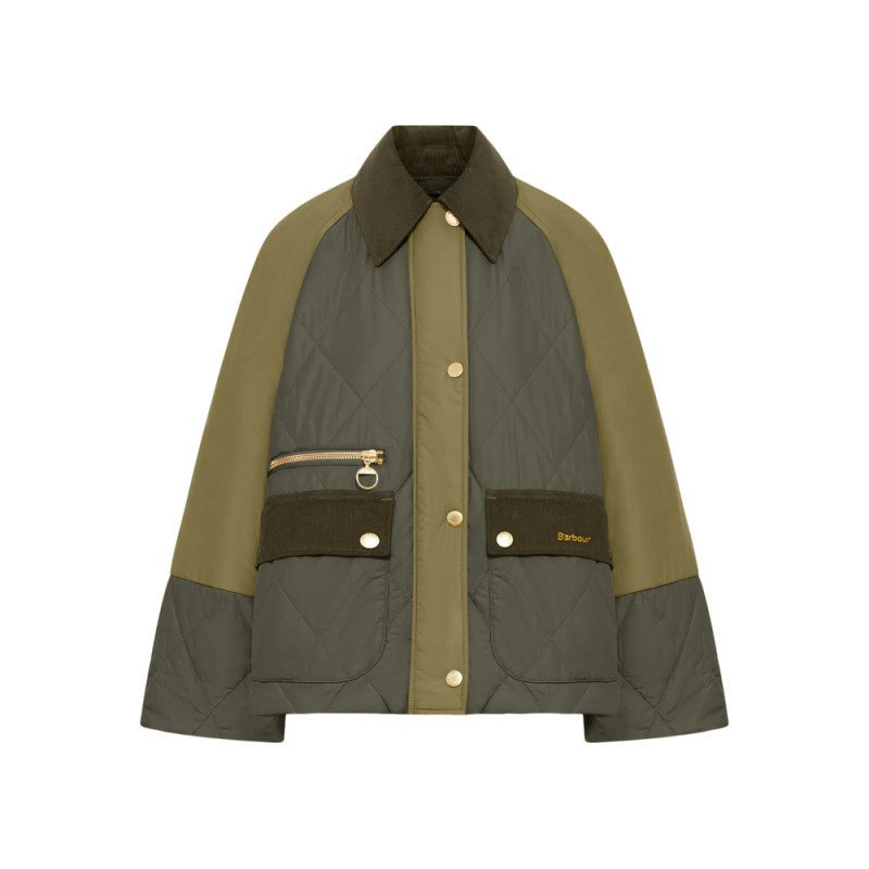 Barbour Milby Quilted Colour-block Jacket