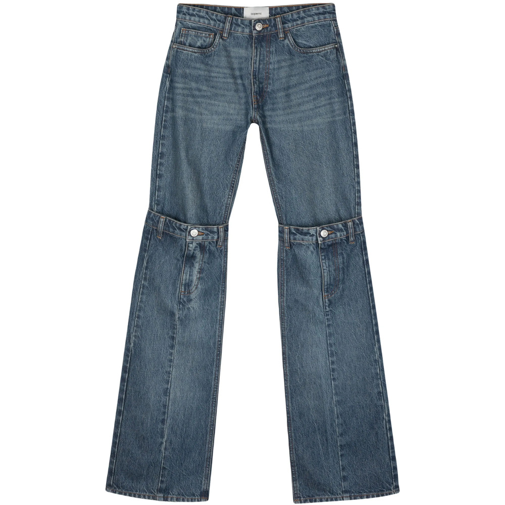 Coperni Layered-design Cotton Jeans
