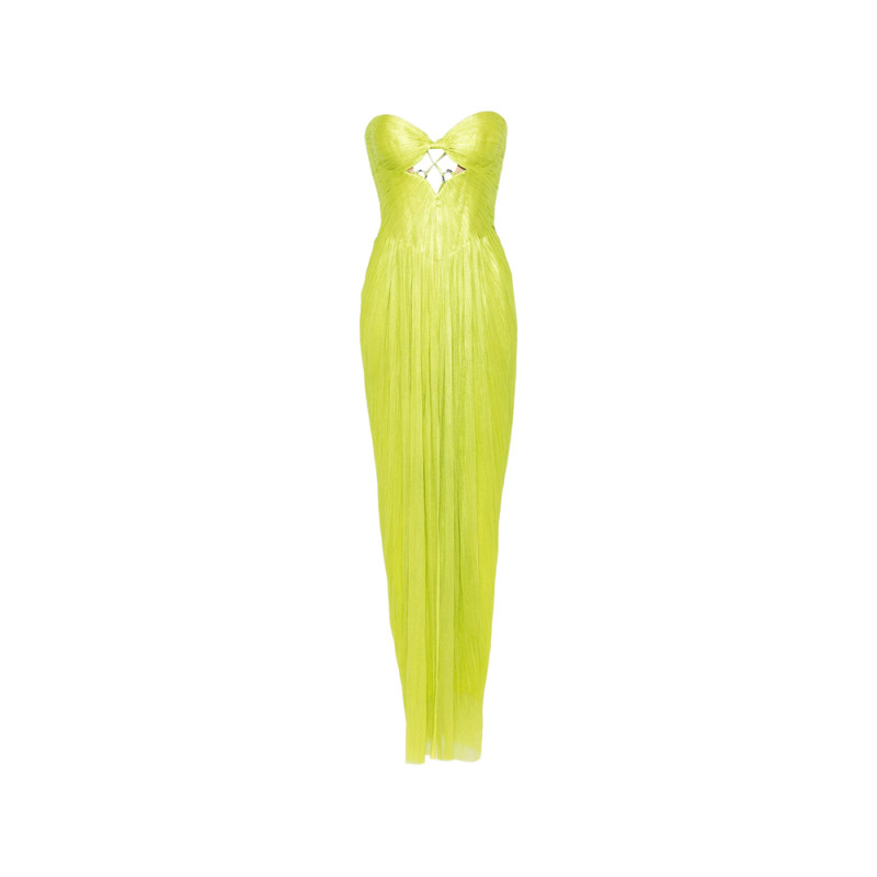Maria Lucia Hohan Stephanie Strapless Cut-out Maxi Dress