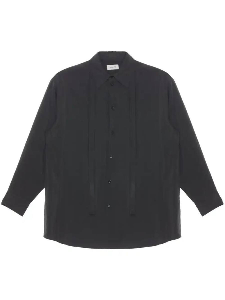 tie-detail shirt