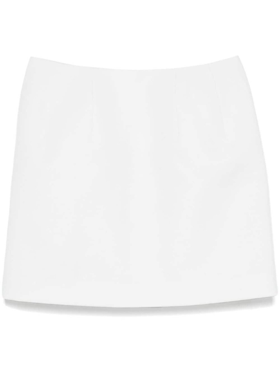 twill-weave mini skirt