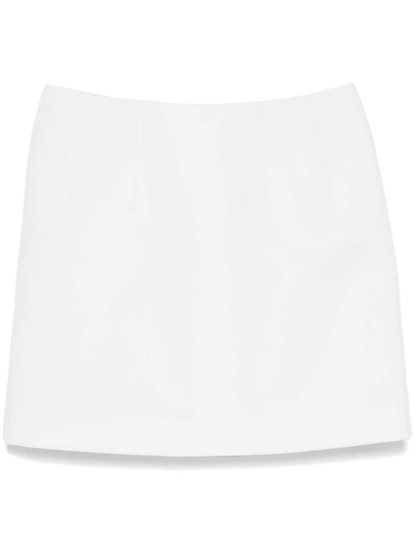 twill-weave mini skirt