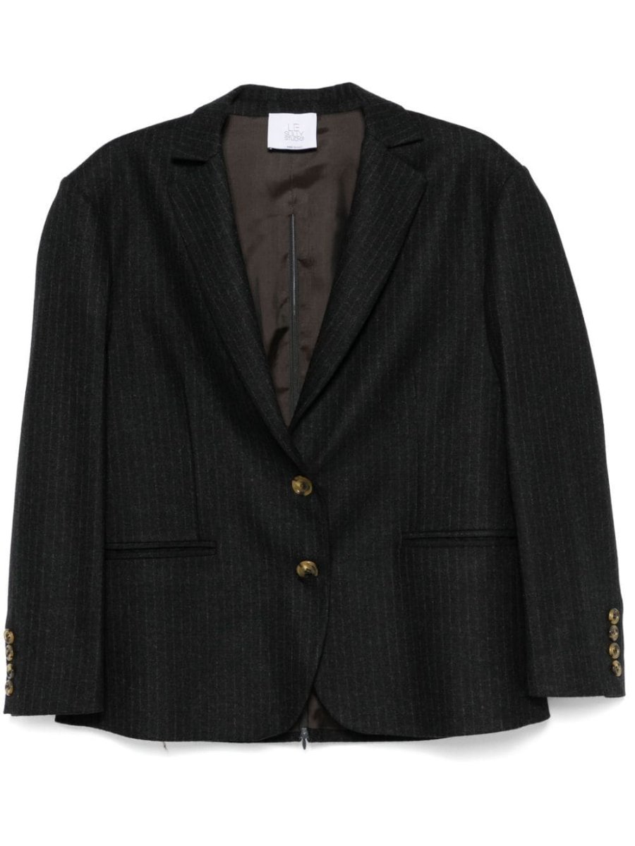 pinstripe blazer