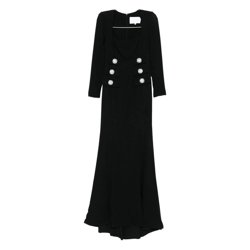 Costarellos Button-embellished Maxi Dress