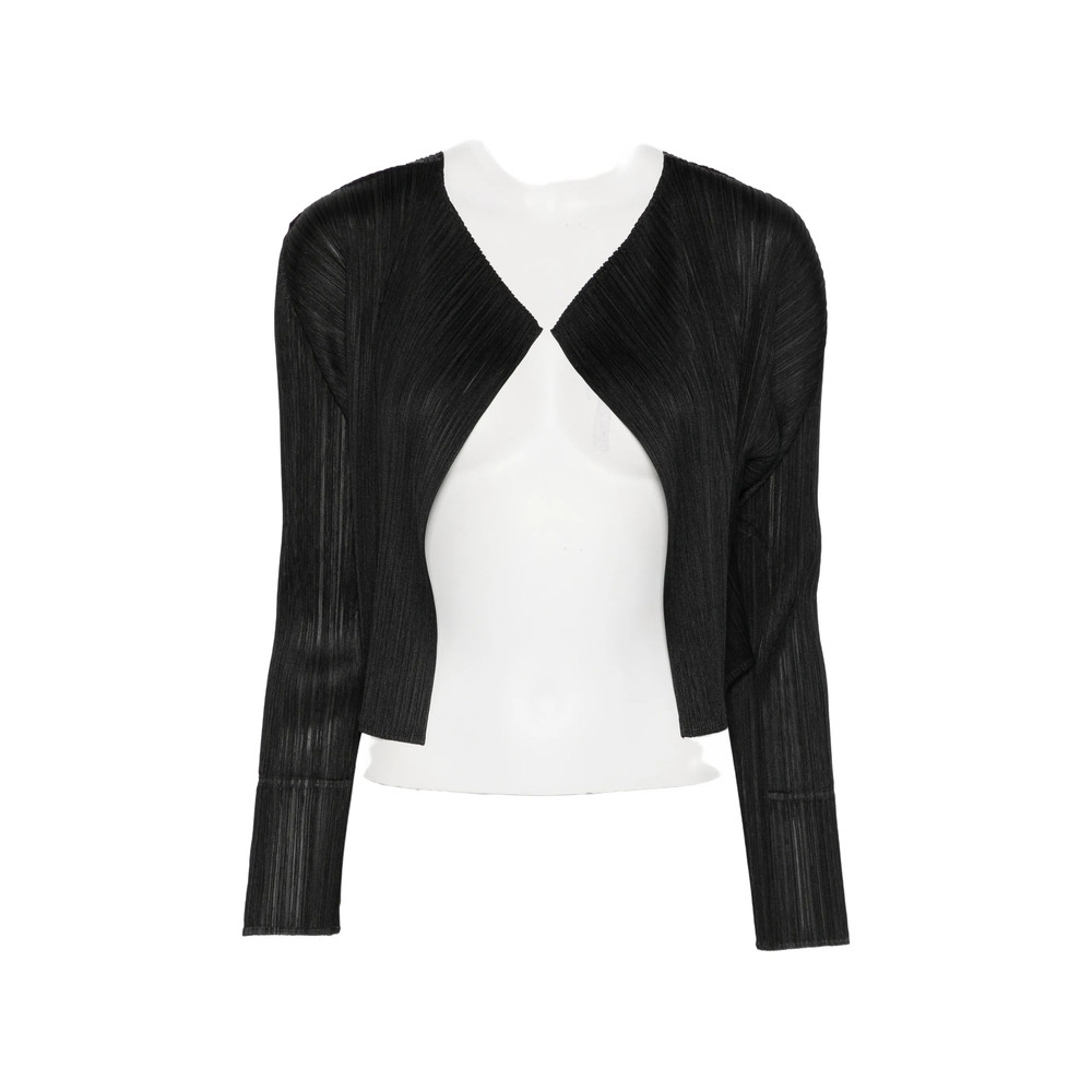 Pleats Please Issey Miyake Plissé-effect Layered Jacket