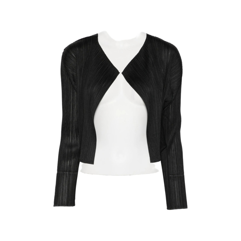 Pleats Please Issey Miyake Plissé-effect Layered Jacket