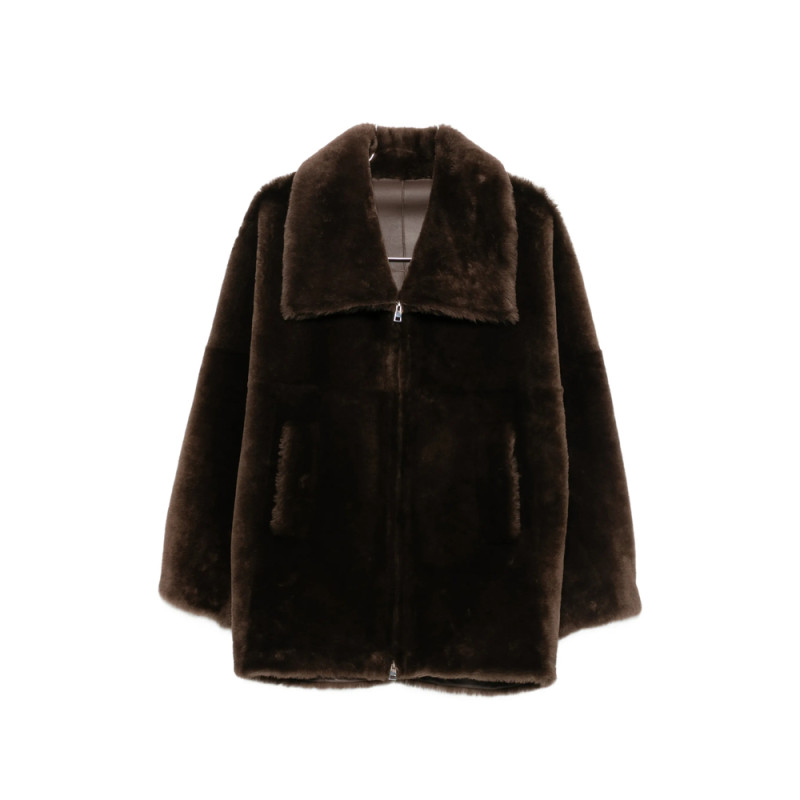 Blancha Zip-up Shearling Jacket
