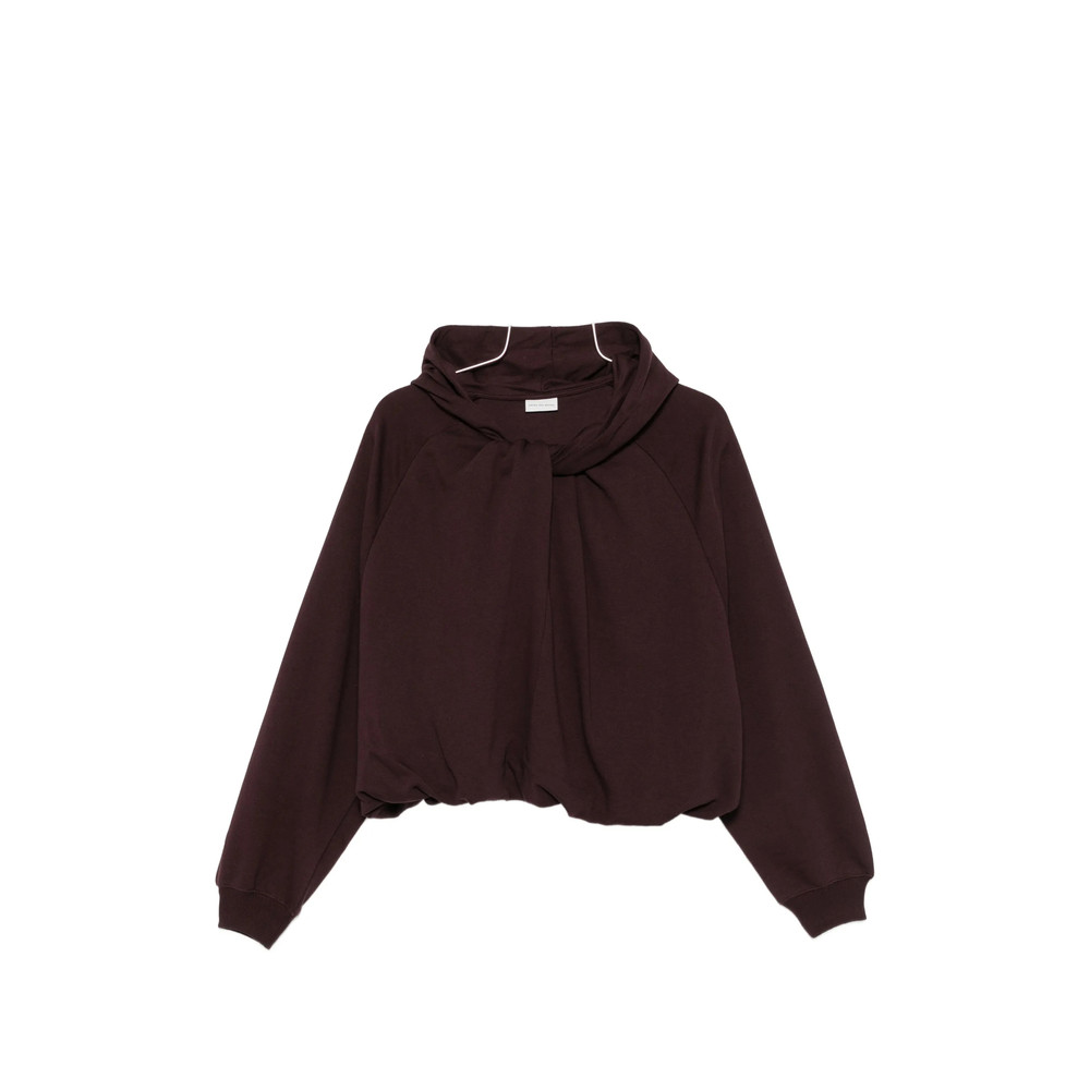 Dries Van Noten Twist-detail Raglan-sleeve Hoodie