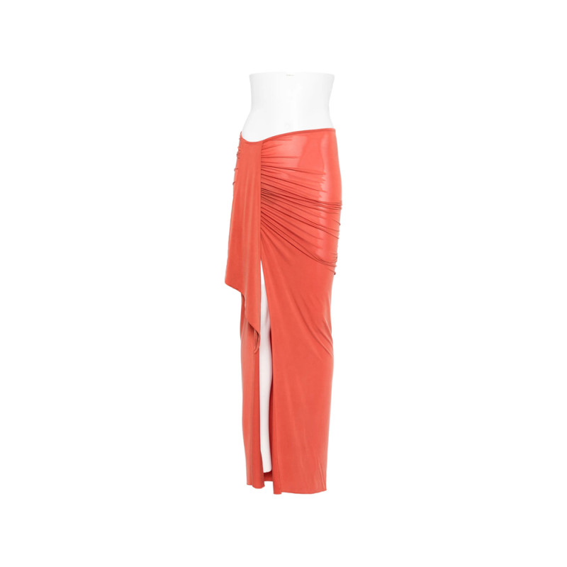 Balmain Draped-detail Slit Maxi Skirt