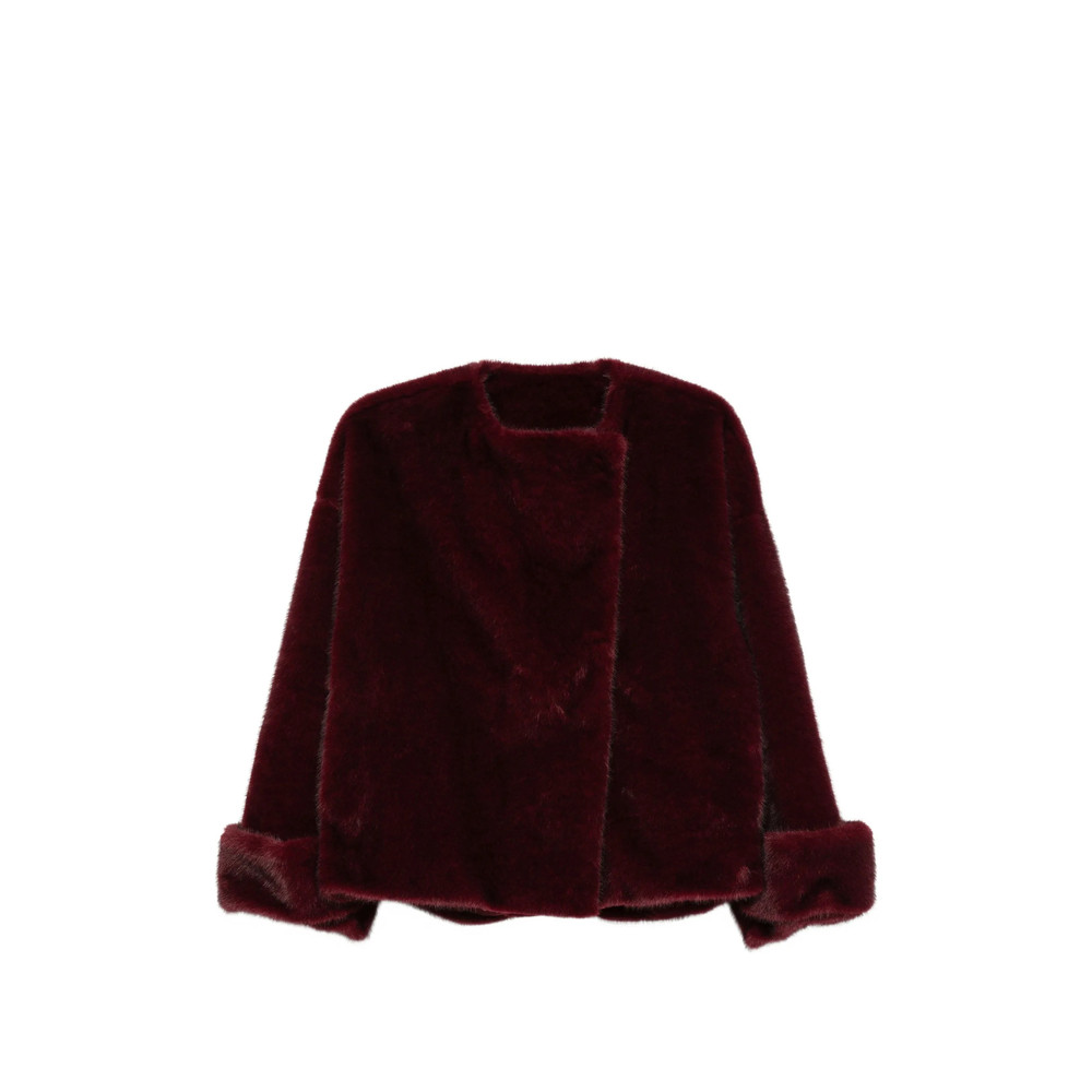Antonelli Firenze Faux-fur Wide-collar Jacket