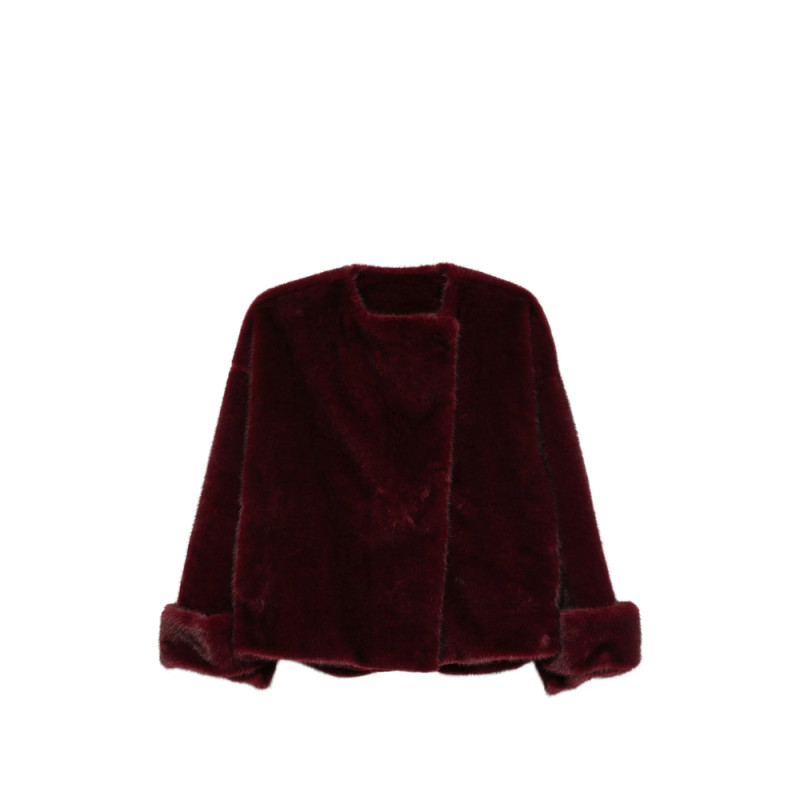 Antonelli Firenze Faux-fur Wide-collar Jacket