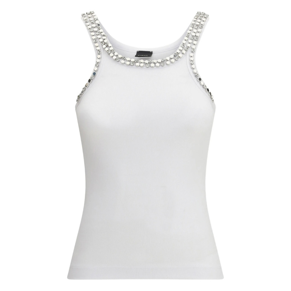 Pinko Studded Ribbed Vest