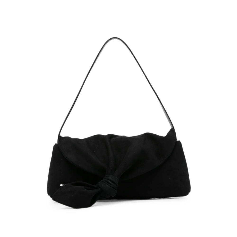 Rotate Knot Scarf Suede Shoulder Bag