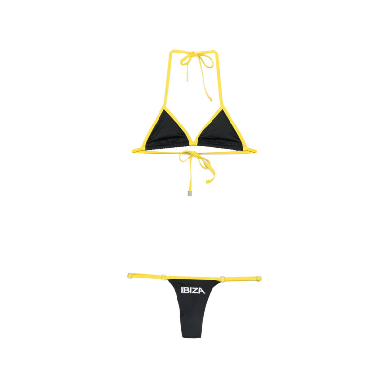 The Attico Logo-print Triangle-cup Bikini