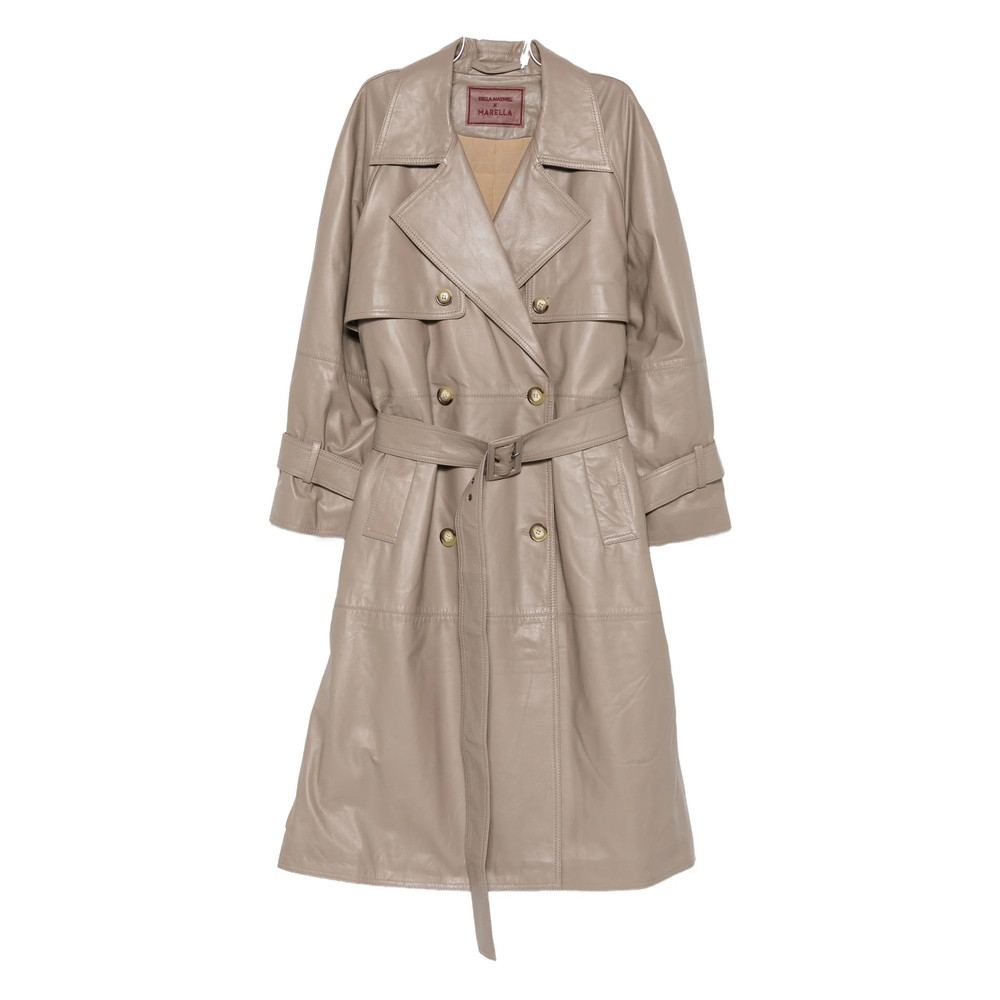 Stella Maxwell For Marella Double-breasted Belted Trench Coat