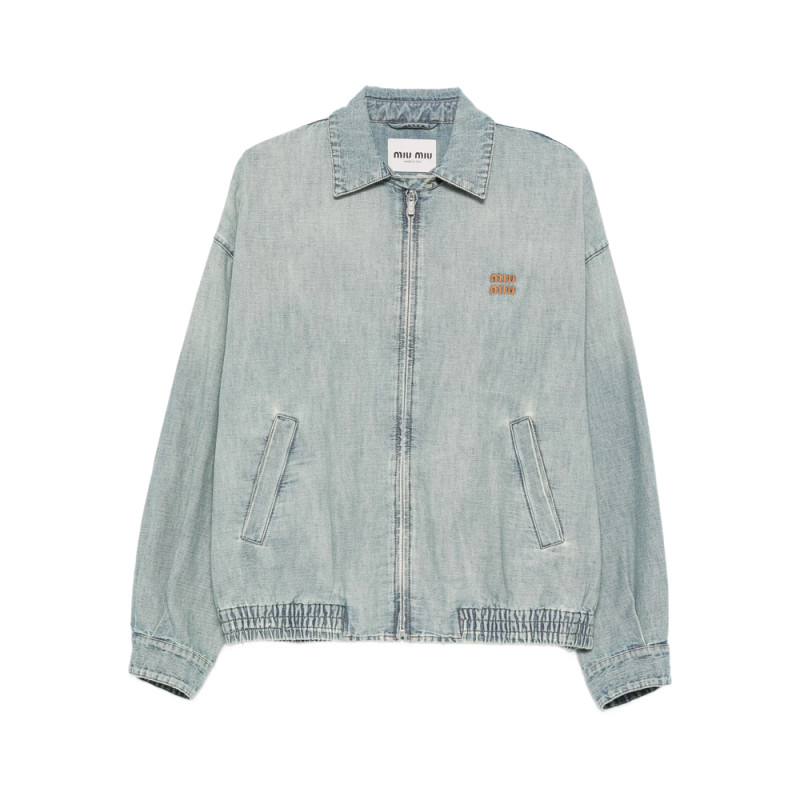 Miu Miu Stonewashed Denim Jacket