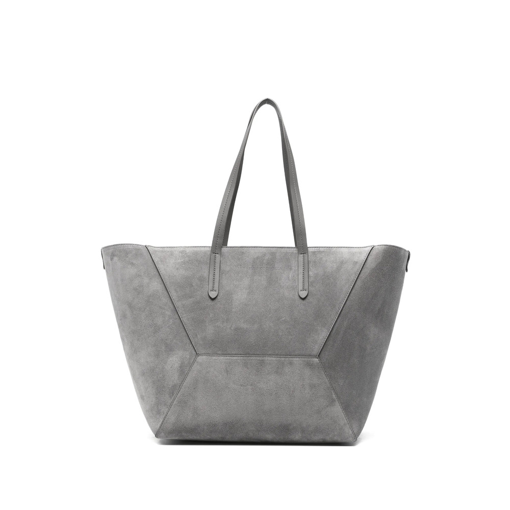 Brunello Cucinelli Panelled Suede Tote Bag