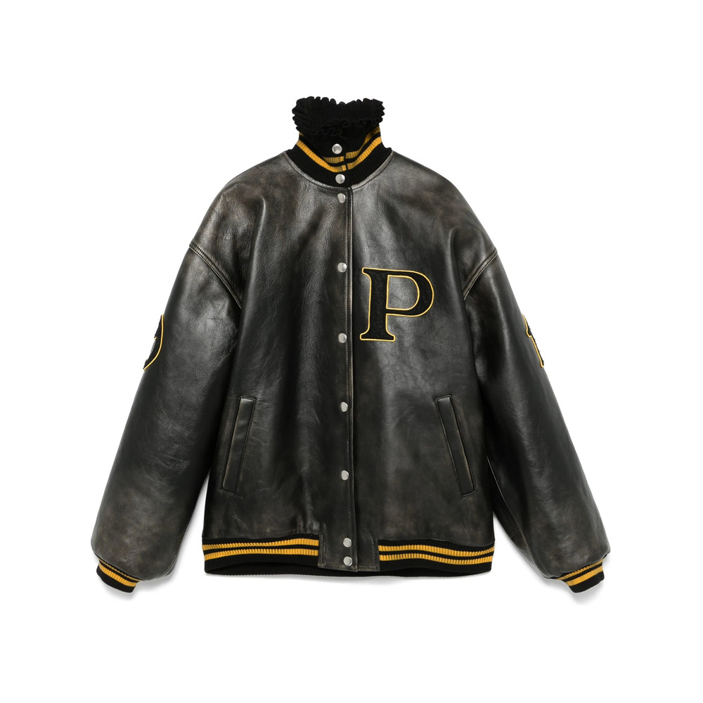 Prada Leather Bomber Jacket