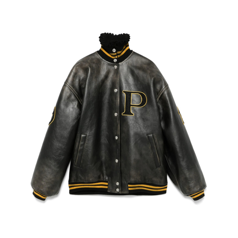 Prada Leather Bomber Jacket