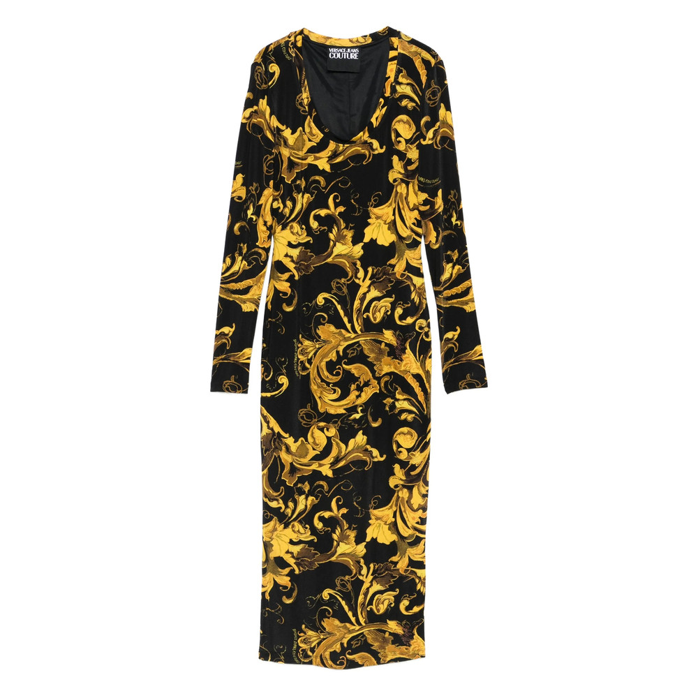 Versace Jeans Couture Barocco-print Midi Dress