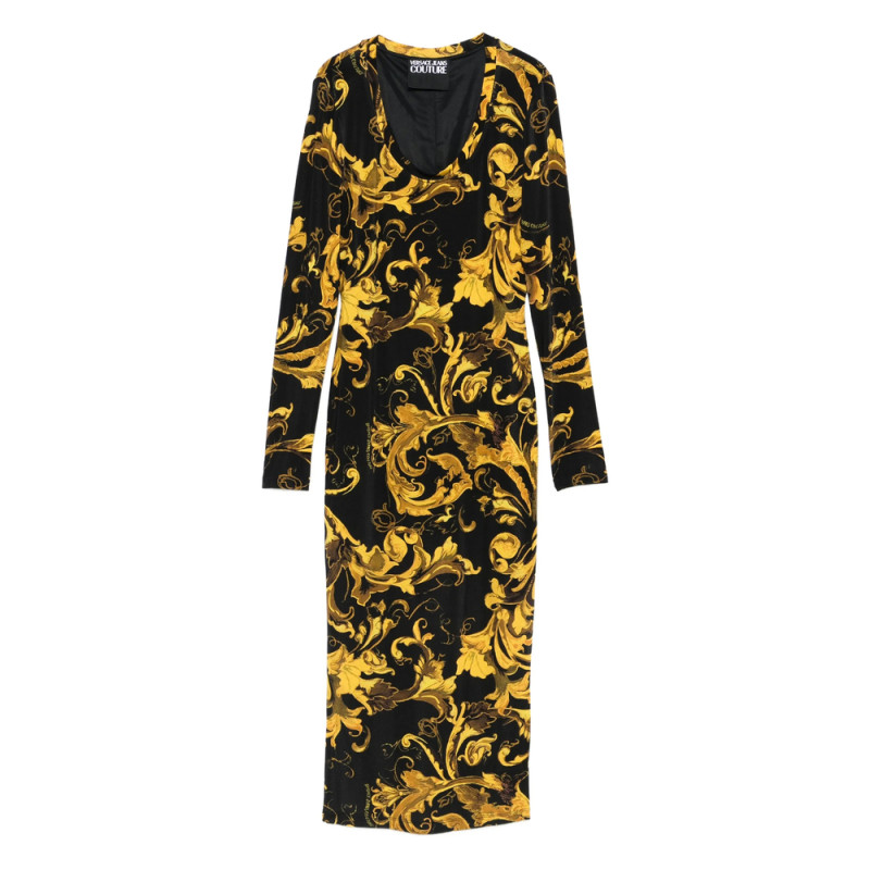 Versace Jeans Couture Barocco-print Midi Dress
