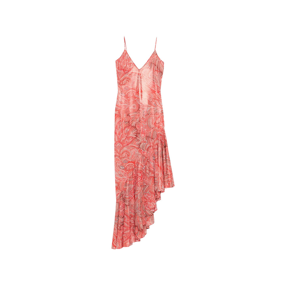 Etro Paisley Ruffled Midi Dress