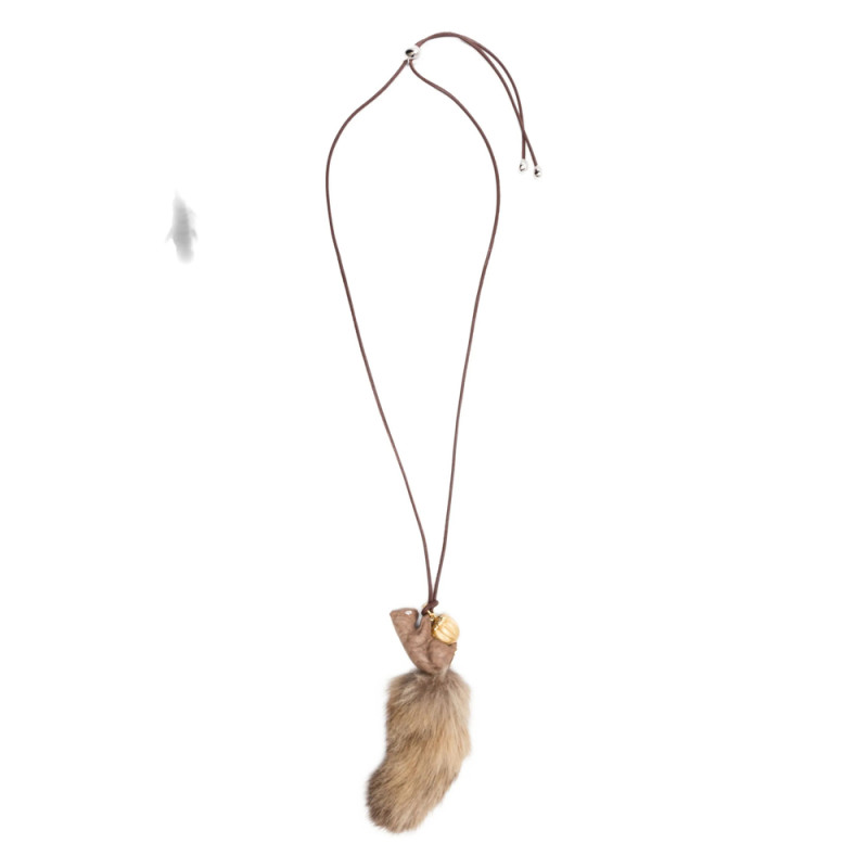 Yvmin Squirrel Acorn Necklace