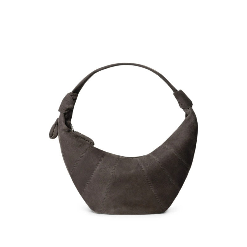 Lemaire Fortune Croissant Bag In Alpaca Nubuck
