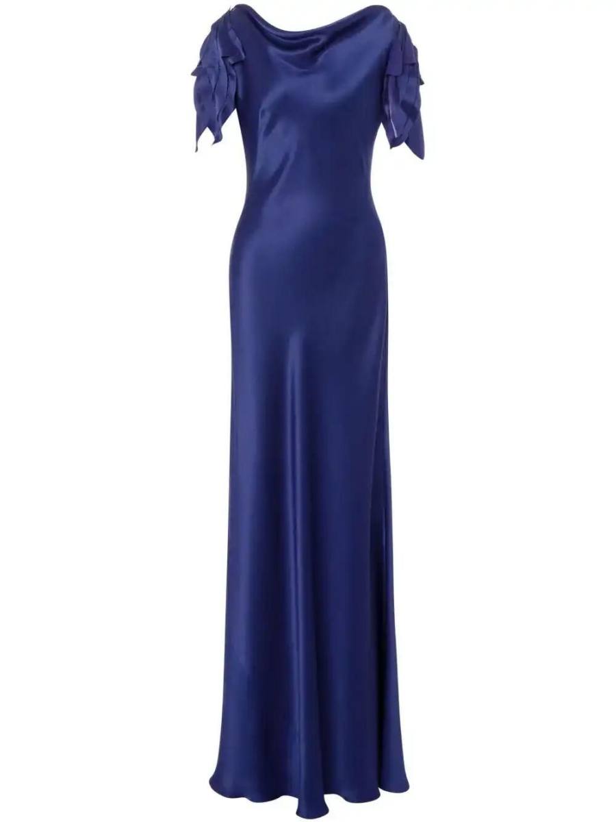 satin maxi dress