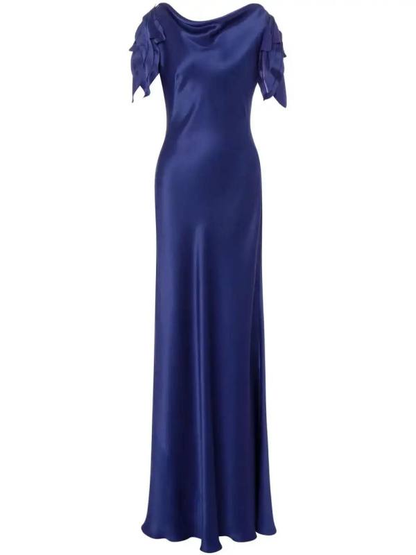 satin maxi dress
