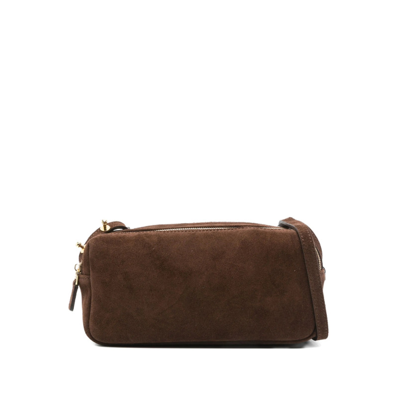 Elleme Mini Trousse Suede Double-zip Shoulder Bag