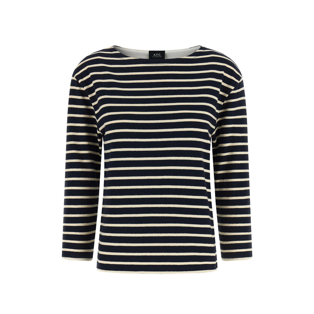 A. p.c. Striped Round-neck Knitwear