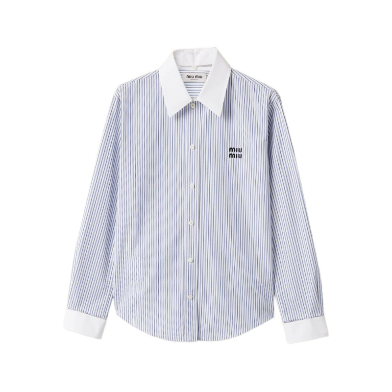 Miu Miu Striped Poplin Shirt