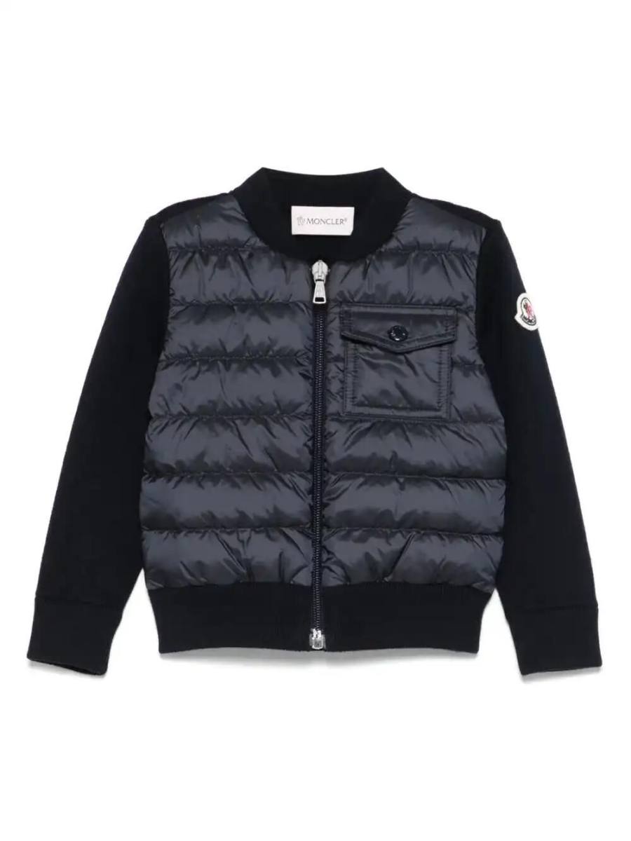log-patch padded jacket