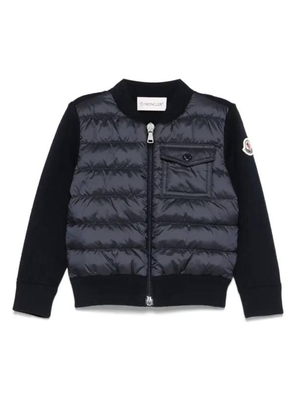 log-patch padded jacket