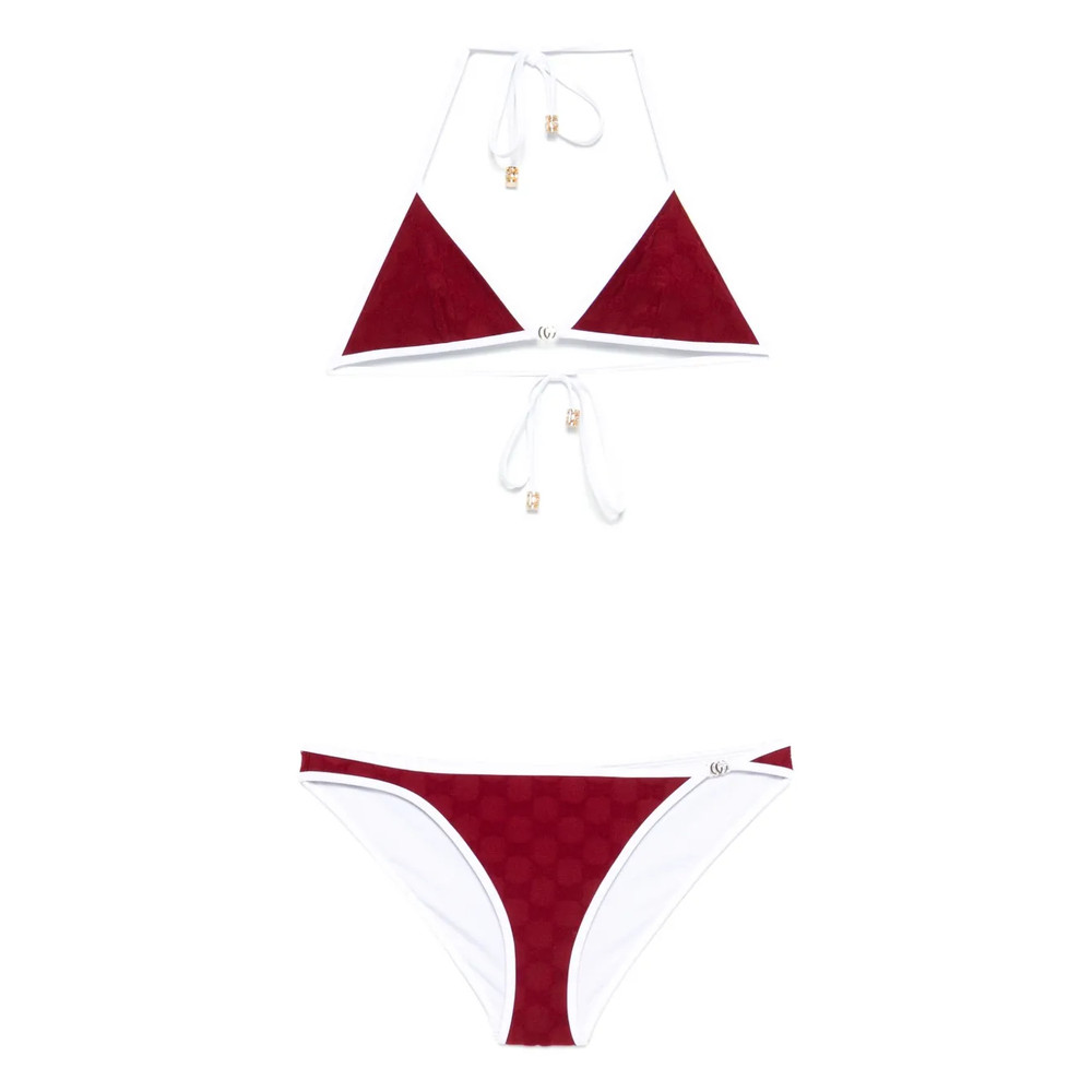Gucci GG Terrycloth Geometric-print Bikini
