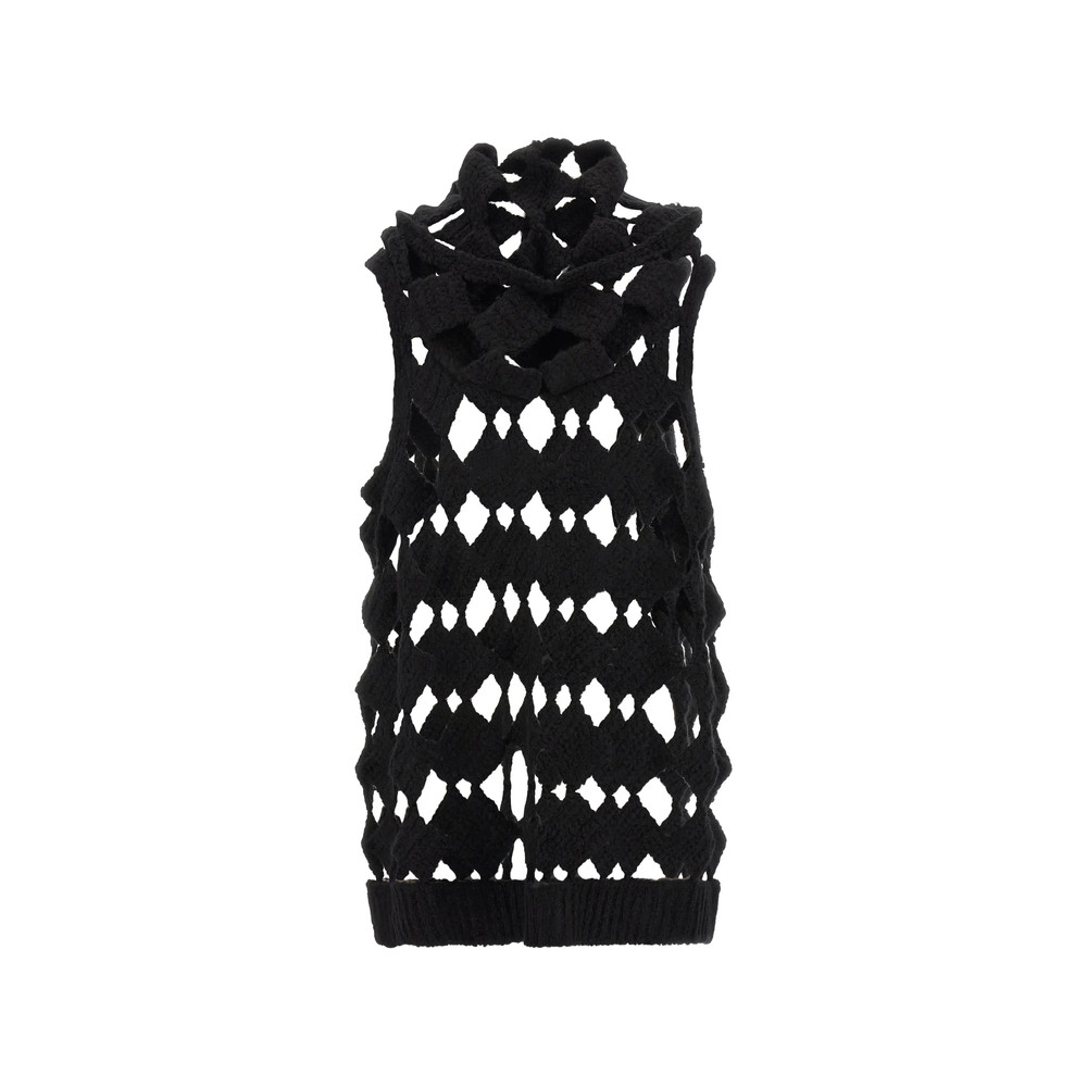 Rick Owens Sarutanya Diamond-patchwork Tank Top