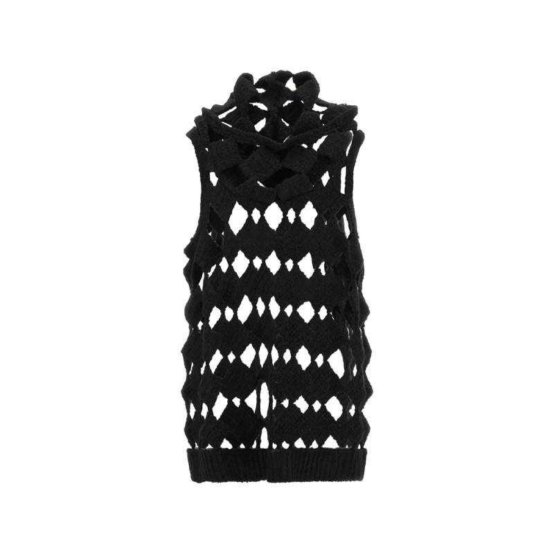 Rick Owens Sarutanya Diamond-patchwork Tank Top