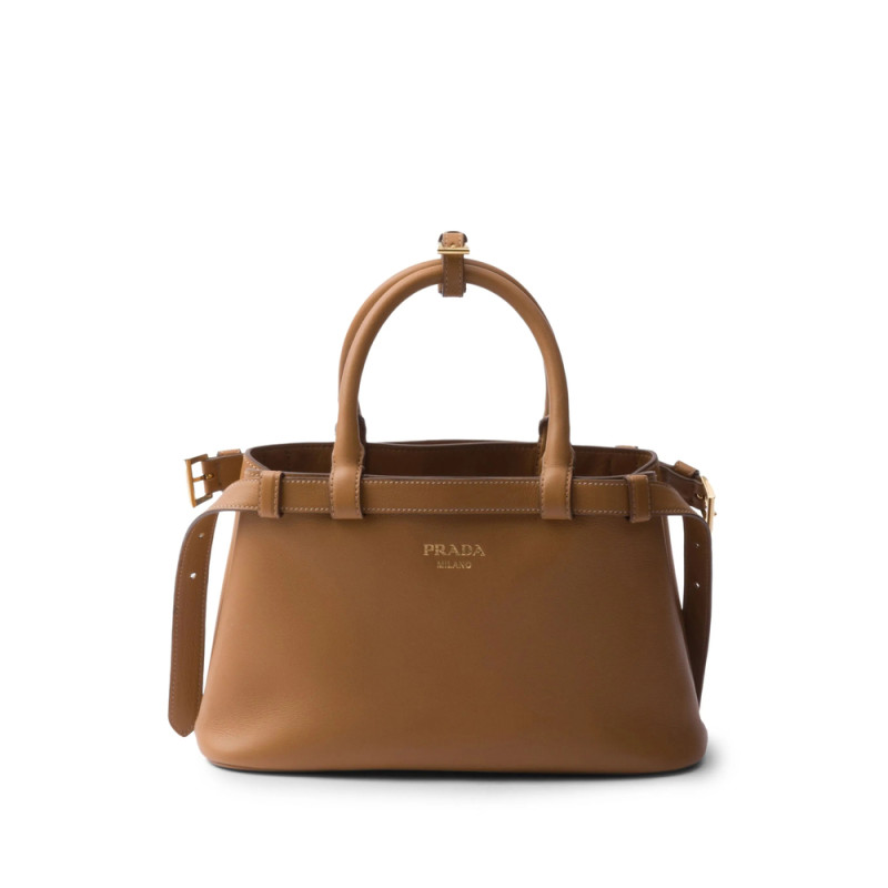 Prada Small Belted Leather Two-way Bag