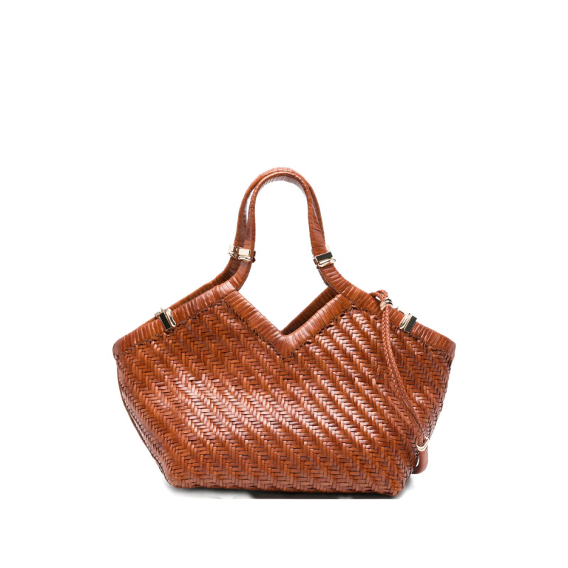 Benedetta Bruzziches Woven Leather Tote Bag